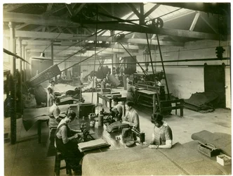 Felt Finishing Department, Long Meadow Mill, 1923
